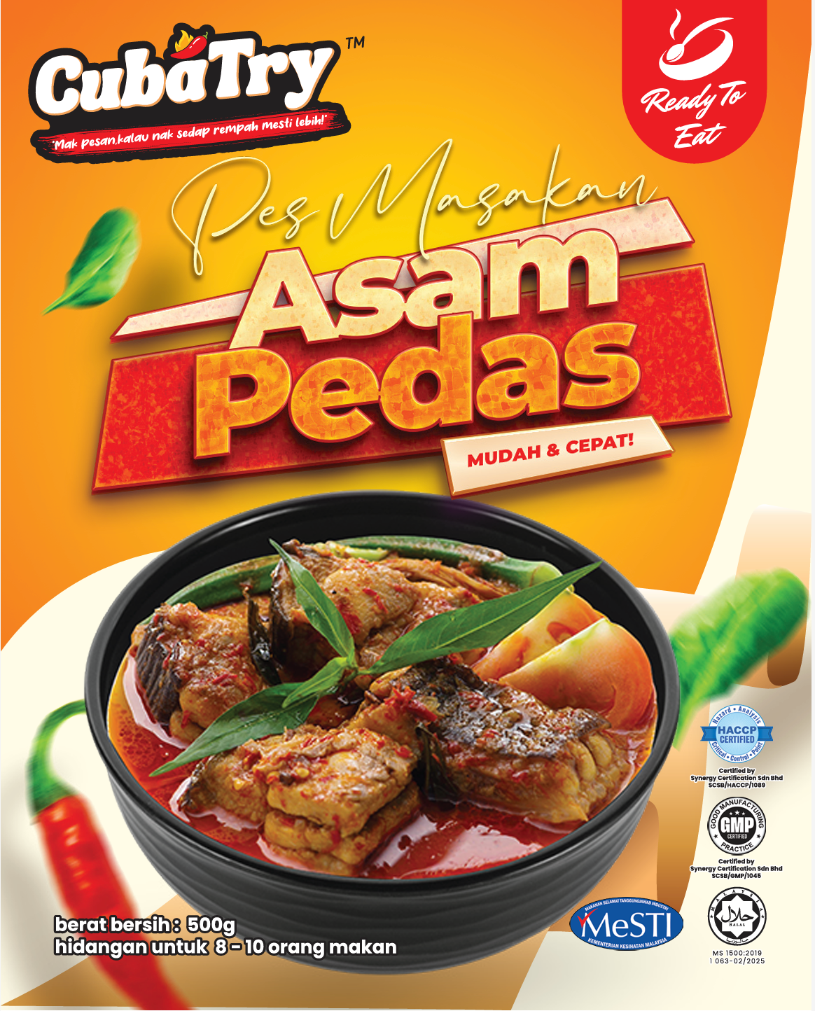 Cuba Try Premium 500g Cooking Paste – Ready-to-Cook Authentic Malay Pastes