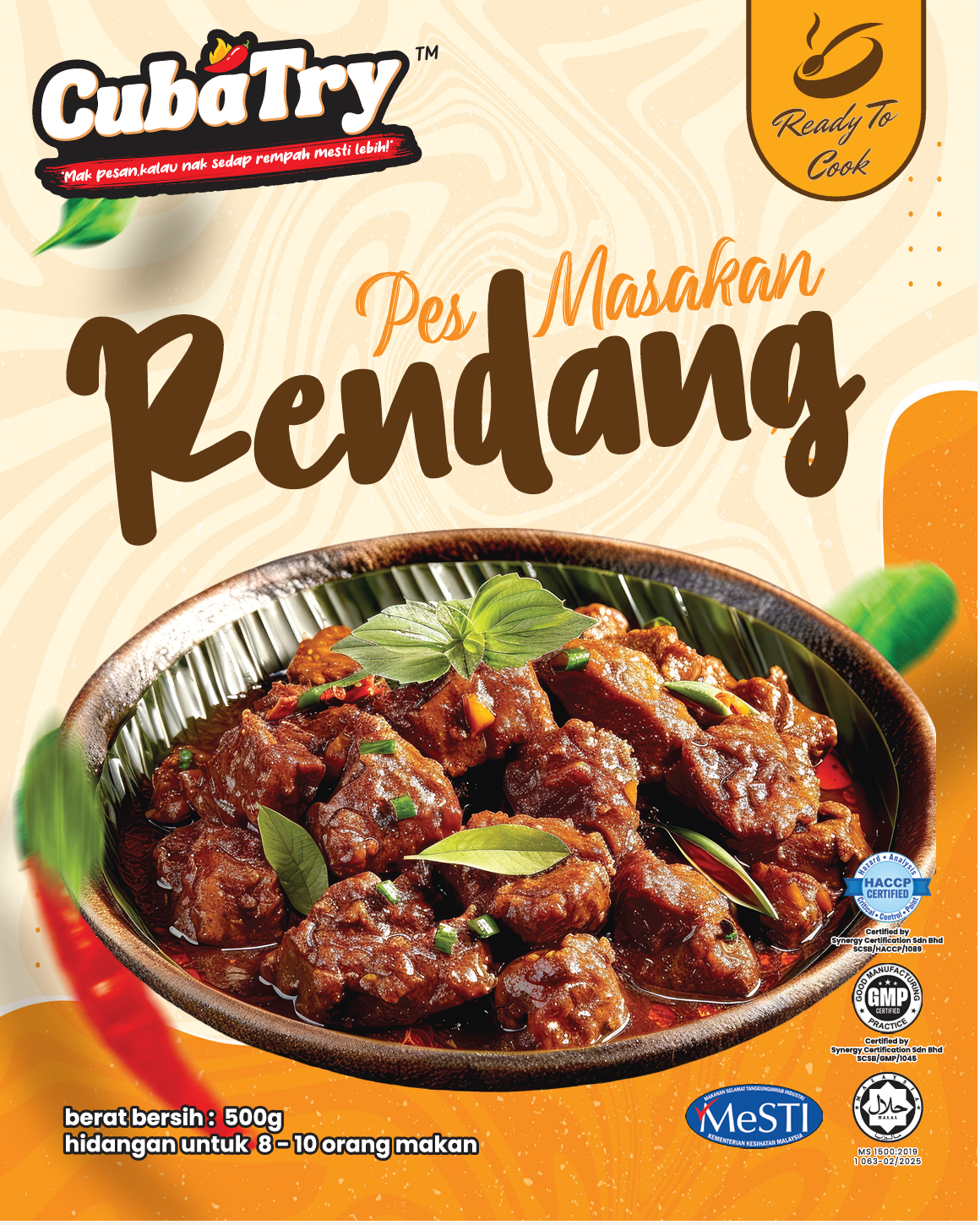 Cuba Try Premium 500g Cooking Paste – Ready-to-Cook Authentic Malay Pastes