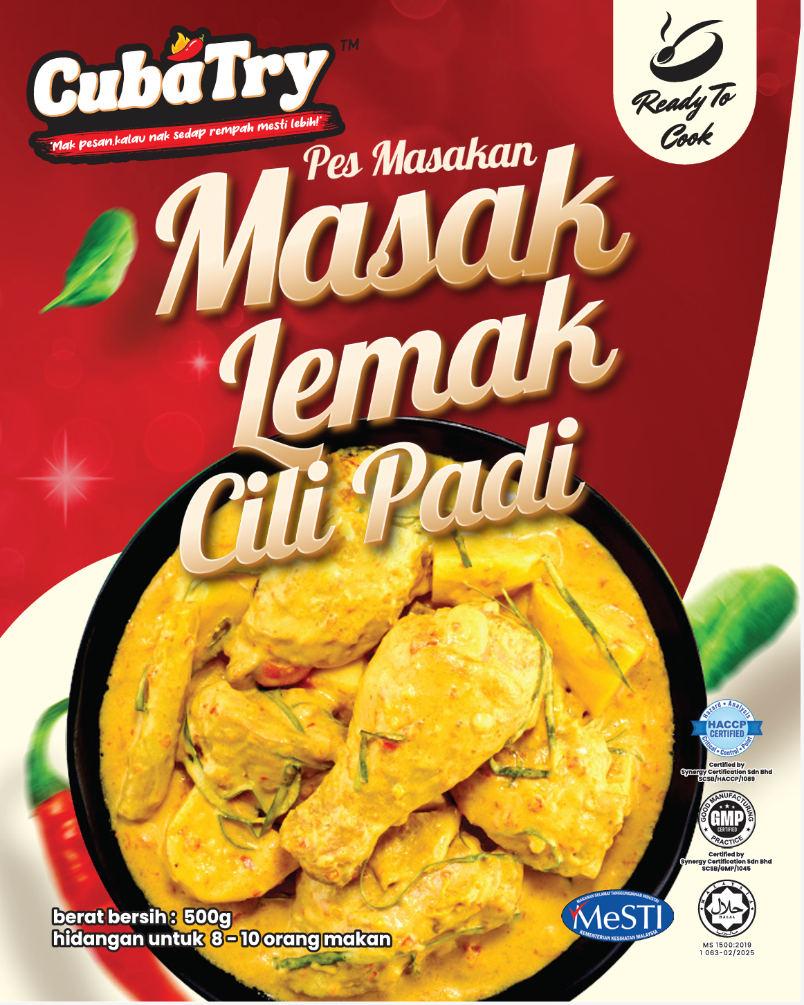 Cuba Try Premium 500g Cooking Paste – Ready-to-Cook Authentic Malay Pastes