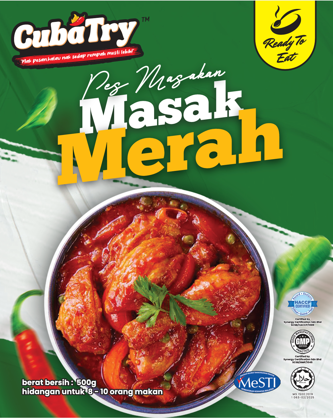 Cuba Try Premium 500g Cooking Paste – Ready-to-Cook Authentic Malay Pastes