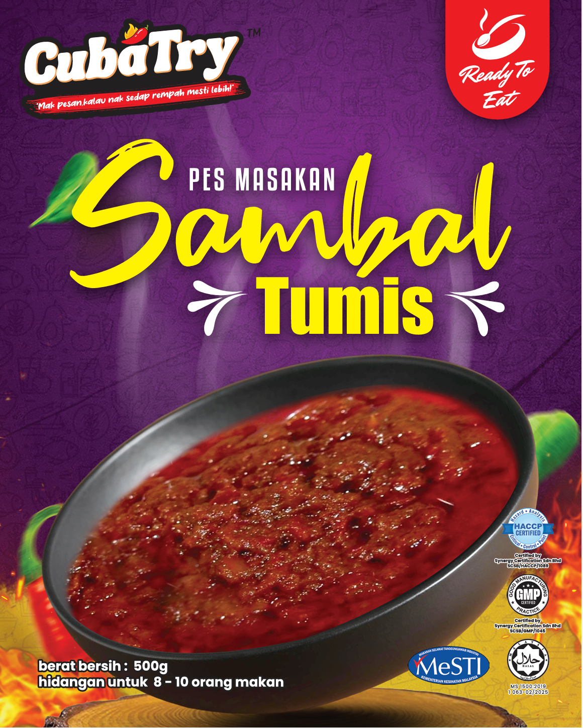 Cuba Try Premium 500g Cooking Paste – Ready-to-Cook Authentic Malay Pastes