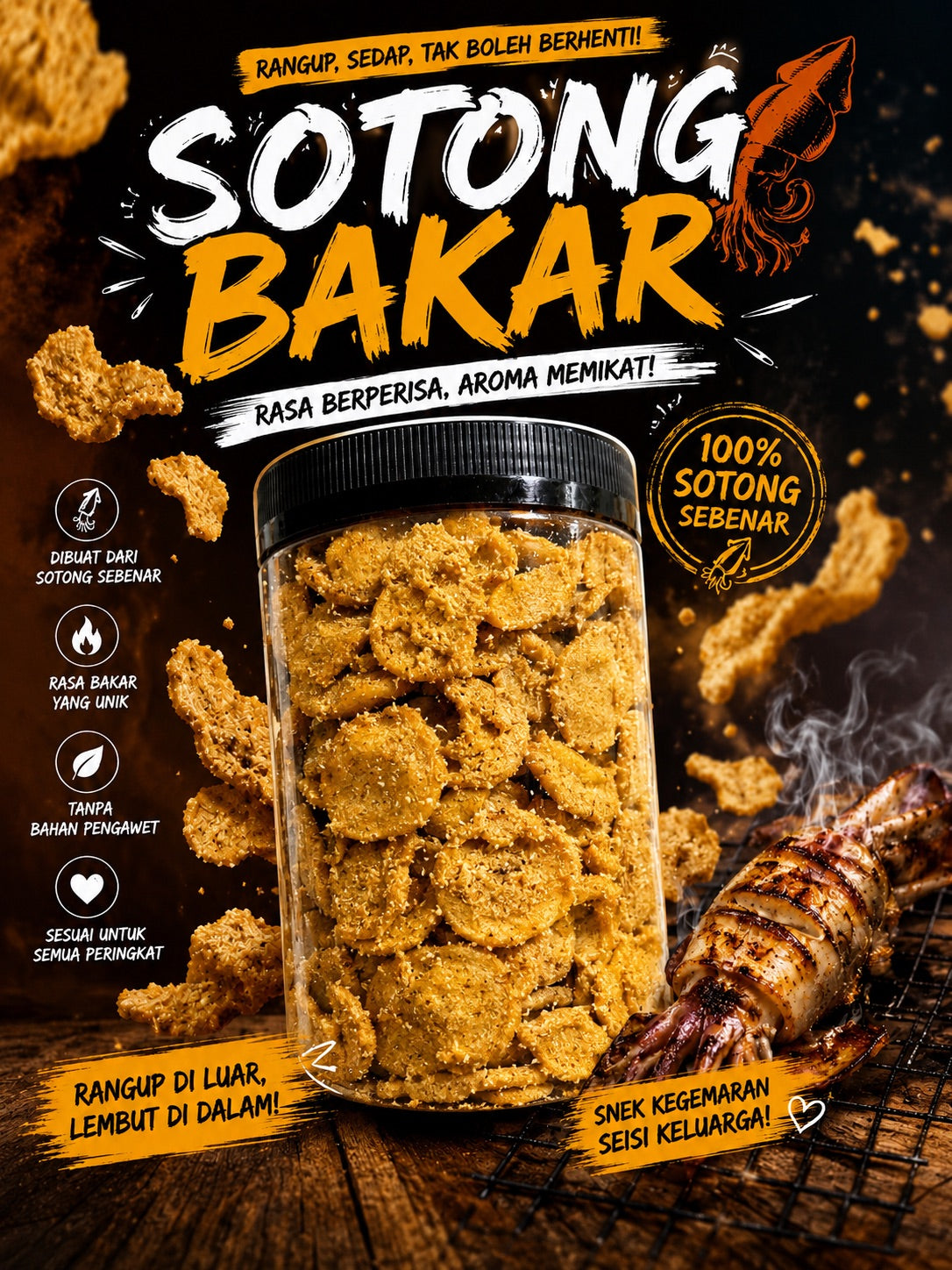 Keropok Lekor Chips: Fish Cracker Chip – Pasti Nak Lagi