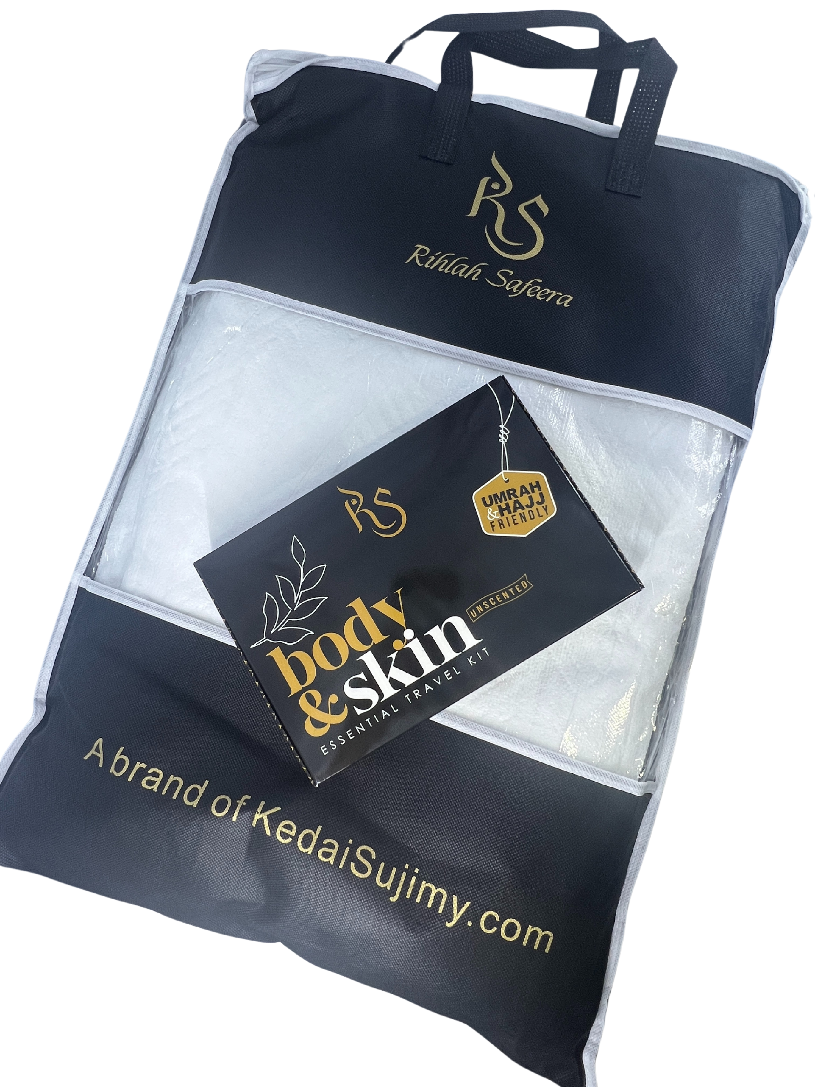 Unscented Body & Skin Essential Travel Kit for Umrah & Haji