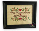 Handmade Embroidery Wedding Gift/Birthday/Anniversary in Frame