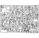 “Animal Friends” Washable Silicone Colouring Mat Set