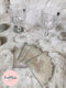 Snowflake - Handmade Quad Agate Coasters (Set of 4)