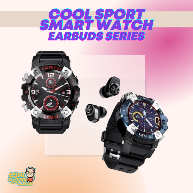 Cool Sport Smart Watch - Earbuds Series