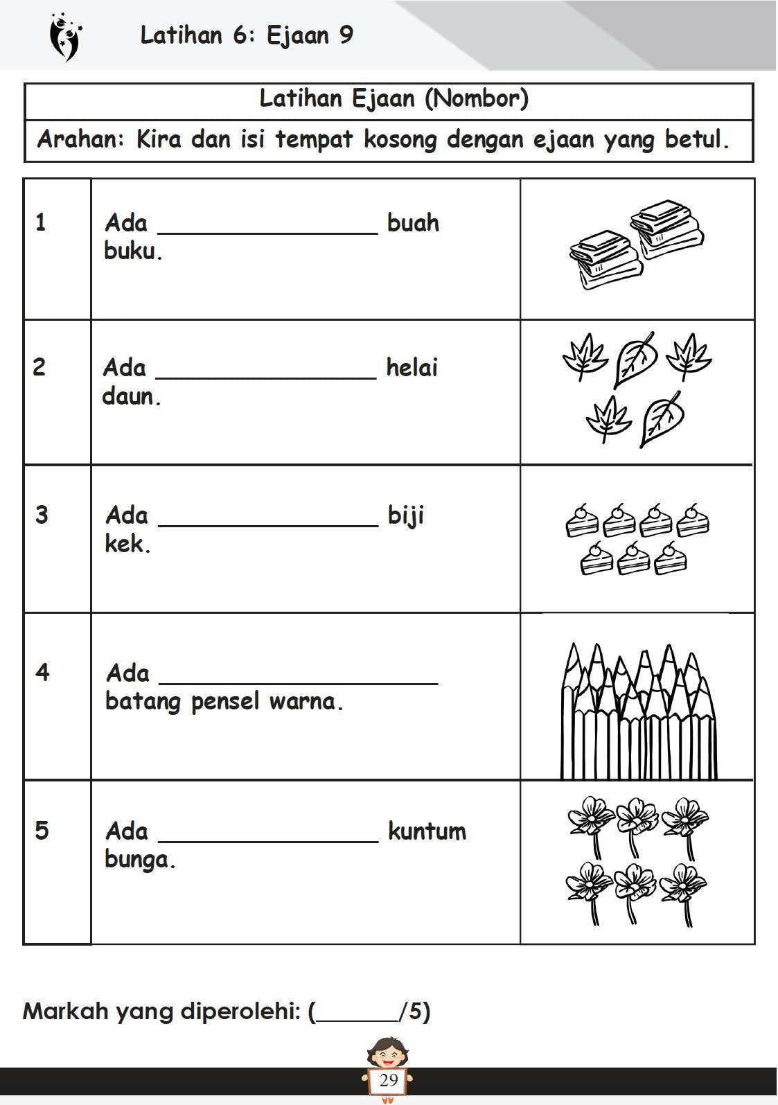 Latihan Efektif Bahasa Melayu Berserta Panduan Unjuk Ujar Untuk Darjah 1