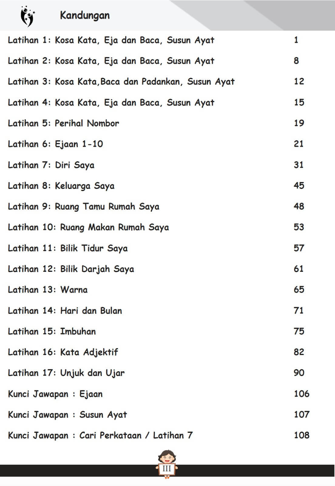 Latihan Efektif Bahasa Melayu Berserta Panduan Unjuk Ujar Untuk Darjah 1