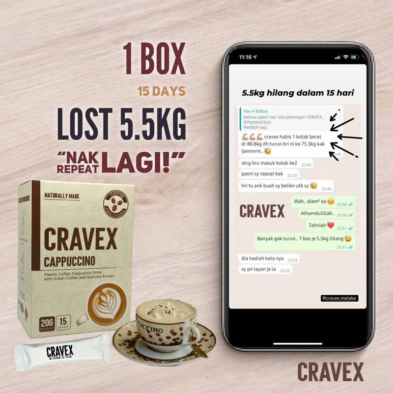 Cravex Cappucino Weight loss Drink