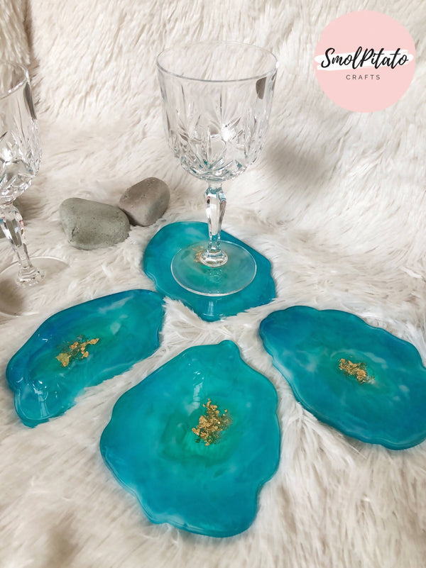 CUSTOMISE YOUR COLORS - Custom-made Geode Coasters